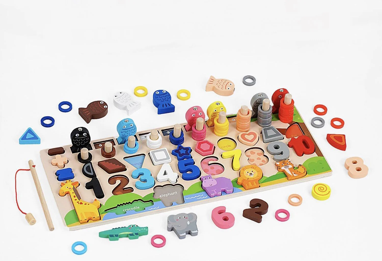 Дерев'яна іграшка Tree Toys MD 0820 Багатофункціональна дошка, фото 1