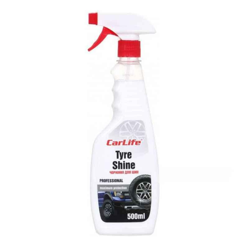 Чорнювач для шин CarLife Tyre Shine з розпилювачем 500 мл (CF536)