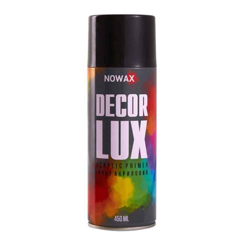Акриловий ґрунт NOWAX Decor Lux (9005) ґрунтовка для авто 450мл Чорний (NX48049)