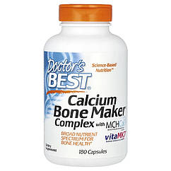 Комплекс для кісток, Calcium Bone Maker Complex with MCHCal, Doctor's Best, 180 капсул