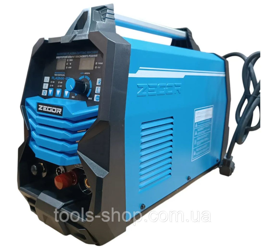 Потужний плaзмopіз ZEGOR IGBT PLASMA-60 : 9.3 кВт, 16мм різання металу, фото 1