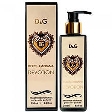 Гель для душу парфумований для Тіла Devotion Exclusive EURO для живлення та зволоження Dolce&Gabbana 250 мл
