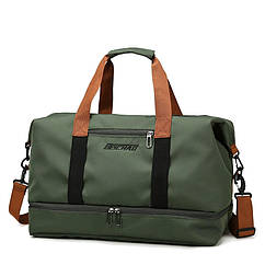 Сумка спортивна 32 літри для фітнесу та подорожей Зелений ( код: IBS146G )