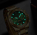 Годинник Chenxi чоловічий на руку з безелем Золото з зеленим циферблатом ( код: IBW910YG ), фото 5
