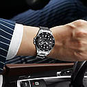 Годинник Fngeen чоловічий на руку з безелем Срібло з чорним циферблатом ( код: IBW911SB ), фото 4