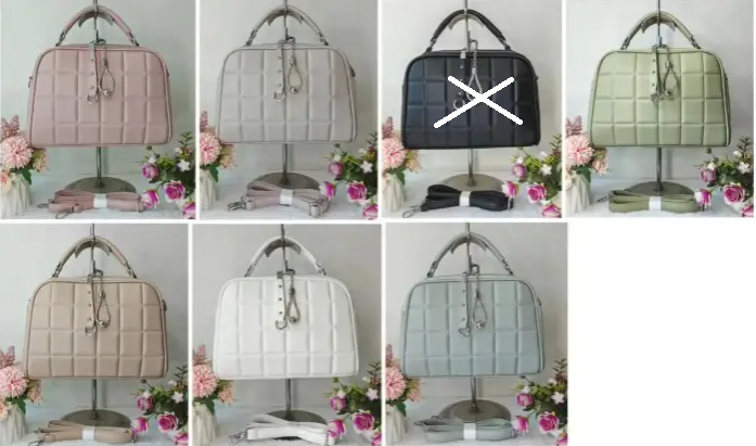 Сумка жіноча крос-боді 26*19 см на блискавці з довгим ремінцем зі штучної шкіри у різних кольорах Zhenya, фото 1