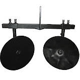 Підгортач дисковий d=360 регулюємий (універсальний) + зчіпка подвійна (ПД6), фото 2