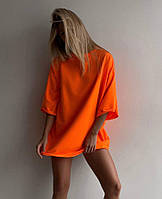 Яскраві футболки жіночі двонитка оверсайз