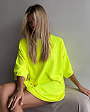 Яскраві футболки жіночі двонитка оверсайз, фото 2