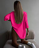 Яскраві футболки жіночі двонитка оверсайз, фото 3