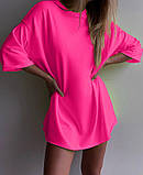 Яскраві футболки жіночі двонитка оверсайз, фото 5