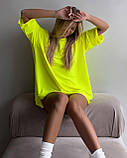 Яскраві футболки жіночі двонитка оверсайз, фото 6