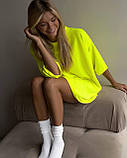 Яскраві футболки жіночі двонитка оверсайз, фото 7
