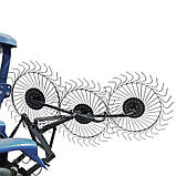 Граблі механічні «Сонечко» 3-р. (причіпне 3 точки) (ГР5), фото 2