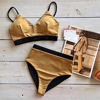 Купальник роздільний жіночий К15  чорний, червоний, пудровий, білий неон, синій