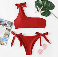 Купальник роздільний жіночий К41  чорний, червоний, пудровий, білий неон, синій