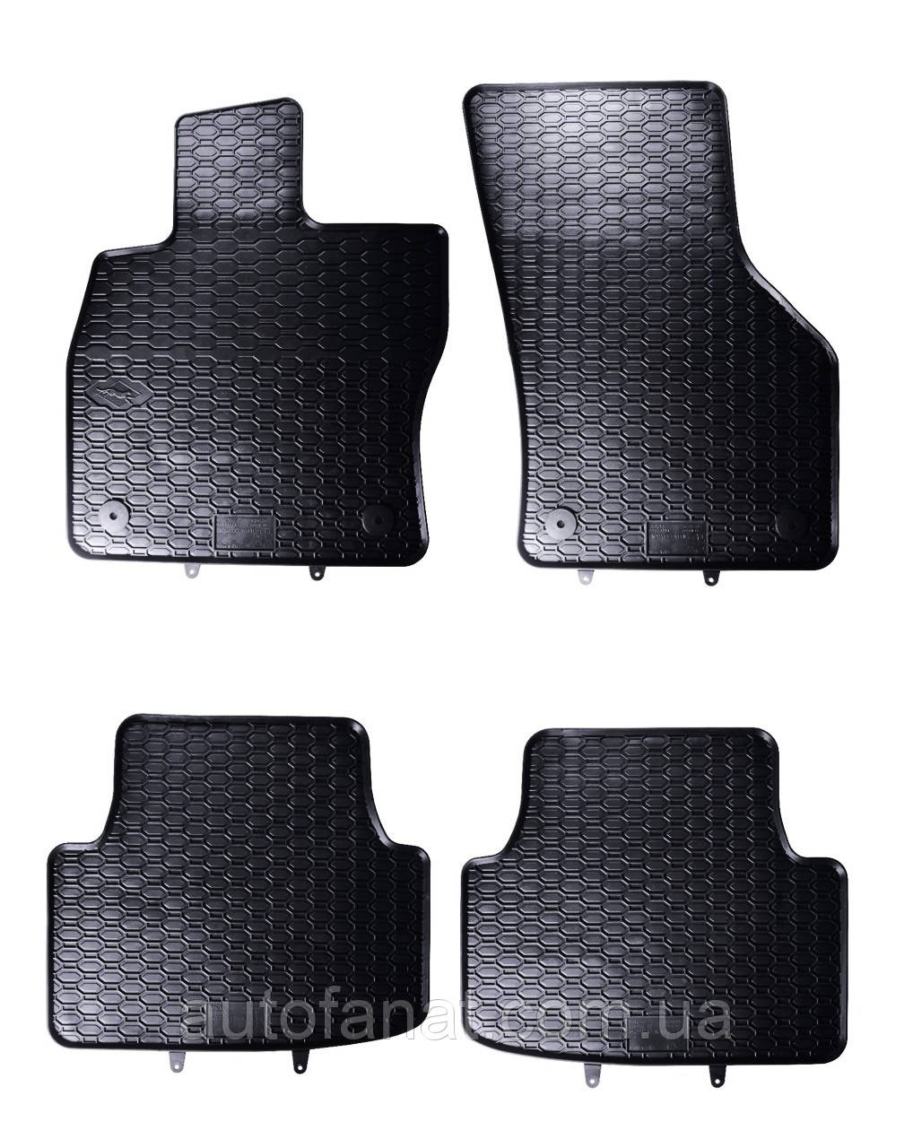 Килимки VW Passat (B8) 2014-2023, Skoda Octavia 2013-, в салон гумові 4шт. Geyer & Hosaja Польща (815/4C)