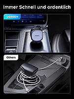 Автомобільний зарядний пристрій UGREEN Nexode 75 W 3-Port Super Fast Cigarette Lighter, фото 6