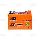 Мото акумулятор 12V 4Ah OUTDO UTX4L-BS (GEL) 2025 рік, фото 2