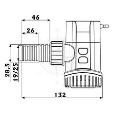 Помпа трюмна, заглибна Europump Next Generation G750, 12 В, 47 л/хв, Osculati., фото 4