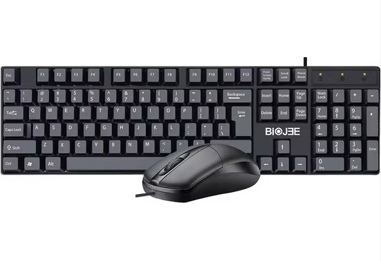 Комплект дротовий клавіатура і мишка BioVee T18 від USB провідна клавіатура з мишкою комп'ютерна мишка
