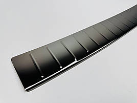 Накладка на задній бампер для Volvo XC90 2003-2015 Чорний-хром (TAN24)