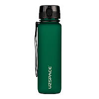 Пляшка для води UZSPACE 3038(Dark-Green) 1000 мл, темно-зелена
