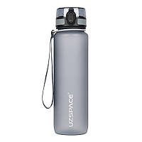 Пляшка для води UZSPACE 3038(Grey) 1000 мл, сіра