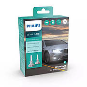 Світлодіодні LED лед лампи Philips цоколь H1 LED Ultinon Pro5100 +160% 12/24V 5800K 11258U51X2, ОРИГІНАЛ