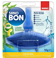 Блок для унітазу освіжаючий Sano Bon Lemon до 800 зливів