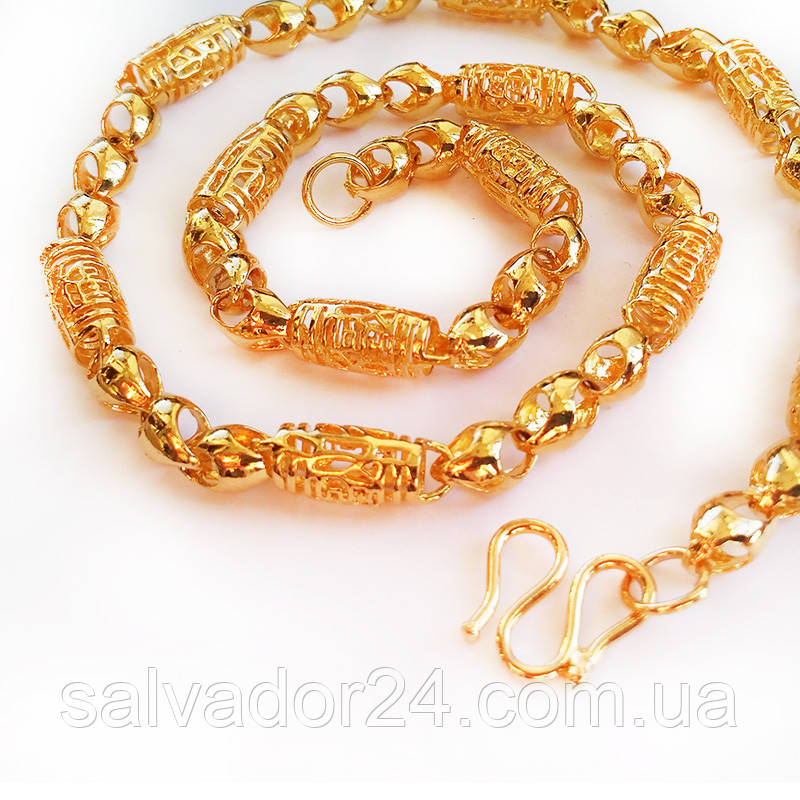 Чоловічий ланцюг Gold filled 18k, фото 1