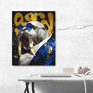 絵画 『ミレニアム』 NORRY アートポスター | MAMANOKABEGAMI（ママの壁紙）greige フレーム