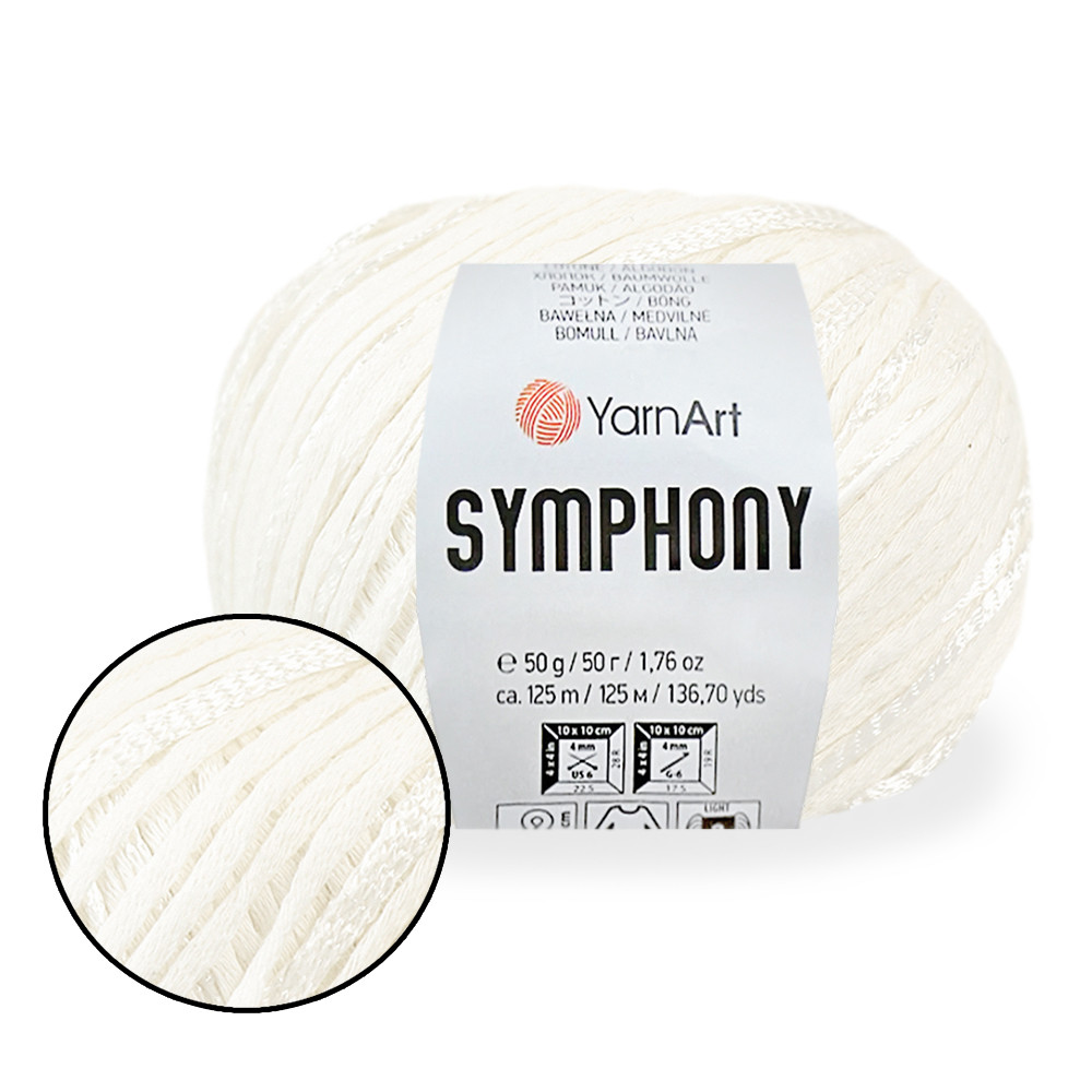 YarnArt Symphony, Білий №2101, фото 1