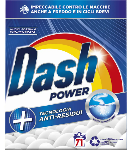 Порошок для прання універсальної білизни Dash Power 71 прання, фото 1