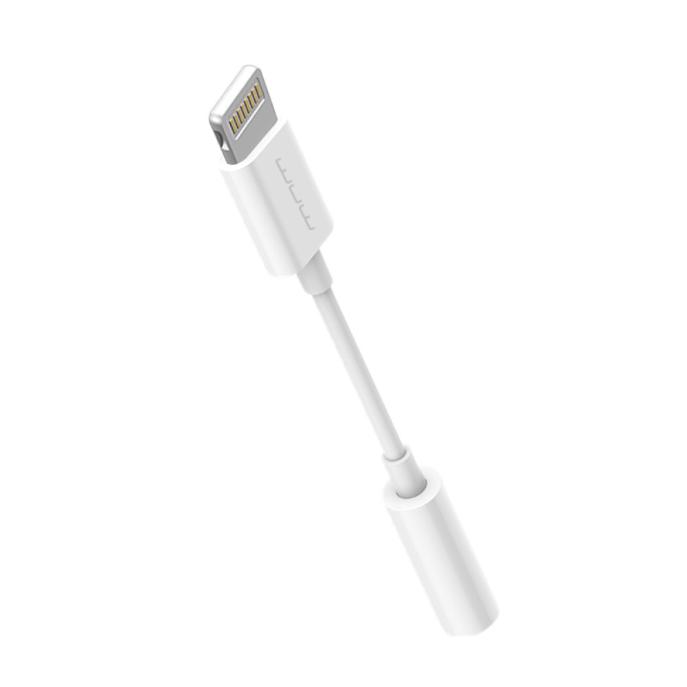 Перехідник WUW X210 Lightning to 3.5 mm AUX Headphones Jack для iPhone Білий