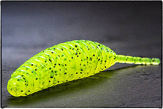 Силіконова приманка FishUp Tanta 1" #055 Chartreuse/Black