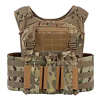 Плитоноска тактична з підсумками MOLLE Multicam