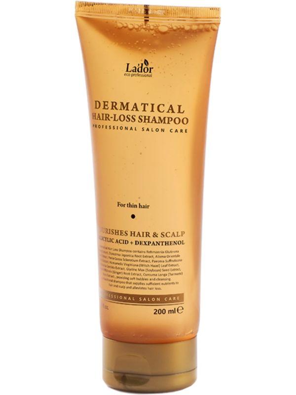 Зміцнюючий шампунь для тонкого волосся La'dor Dermatical Hair-Loss Shampoo For Thin Hair 200 мл