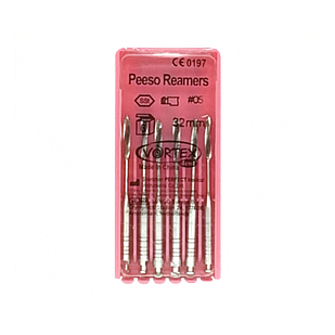 Пьезо РИМЕРА Peeso Reamers 5, римери 32 мм, розширювачі для кореневих каналів, (6 шт.), Vortex