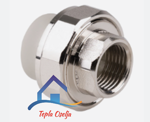 Американка поліпропиленова 20х1/2" (різьба внутрішня)