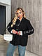 Базовий піджак стильний літній жакет жіночий діловий блейзер батал з вишивкою на рукаві великих розмірів VS, фото 2
