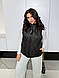 Базовий жіночий теплий жилет стильна весняна стеганний жилет безрукавка на блискавці з кишенями батал VS, фото 2