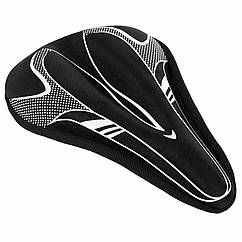 Чохол накладка з гелевим наповнювачем на сидінні велосипеда SP-Sport ZB01 Black