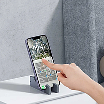Підставка для смартфона HAGiBiS Desk Phone Holder ZZ5 Silver, фото 6