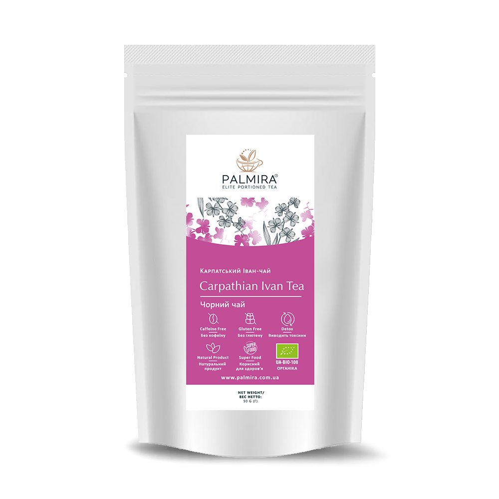 Чорний чай Palmira Карпатський Іван-чай Carpathian Ivan Tea 50 г