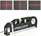 Лазерний рівень із вбудованою рулеткою FIXIT Laser Level Pro 3 4в1 рулетка лінійка, фото 7