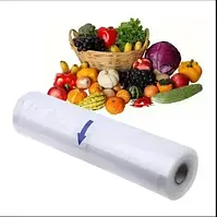 Вакуумні гофровані пакети в рулонах Плівка для вакуумного пакувальника 15 см