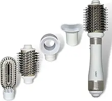 Білий Фен-щітка для волосся  VGR професійний повітряний стайлер V-493 4 в 1