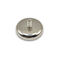 Магніт діаметром 36 мм в корпусі з зовнішнім різбленням М6 зчеплення 41 кг(С36)