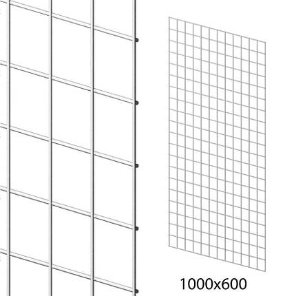 Сітка торговельна 60х100 см (осередок 50х50 мм, D2.5 мм), біла, фото 1